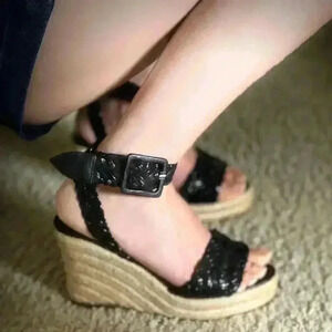 Hermès Sophia Leather Espadrilles